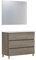 Baikal Conjunto de Mueble de Baño Neo con Espejo Luna Lisa, Tres Cajones o Dos Puertas, Mueble con Patas. Varios Acabados y Medidas. Melamina 16mm. Mueble MONTADO. 3c 100 Nebraska