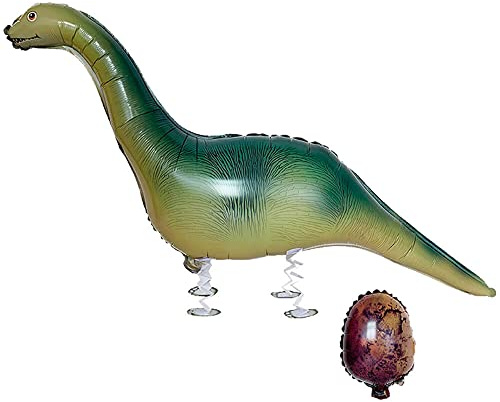 Airwalker Folienballons * Laufende Tiere * als Deko für Geburtstag und Party | 34-115cm groß | Walking Animals Kinder Kindergeburtstag Partydeko Luftballons Ballons, Edition: Brontosaurus
