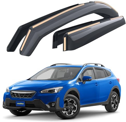 Goodyear Windabweiser für/kompatible mit Subaru XV 2017-2025 (II) - Integrierte Regenabweiser - Autofenster Regenschutz - Ermöglichen Frischluft - Waschstraßenfest - Einfache Montage 4 Set