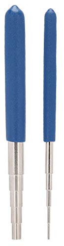 2pcs Wire Looping Wrapping Step Mandrel, 10 Größen Round Multi Jump Ring Dorn Wire Looping Rods Wire Wrapping Tools für die Schmuckherstellung