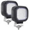 Willpower 2pcs LED Scheinwerfer Traktor 5'' 40W LED Arbeitsscheinwerfer 12V 24V Floodlights 6000K Weiß LED Offroad Zusatzscheinwerfer IP67 Wasserdicht Rückfahrscheinwerfer für Auto ATV LKW Moto 4x4