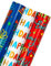 RUSPEPA Wendbare Geburtstagspapierrolle – Minirolle – 3 Rollen – 43,2 cm x 3,05 m pro Rolle – Happy Birthday-Schriftzug und Geschenkbox für Kindergeburtstag, Babyparty