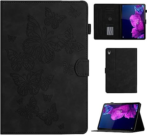 CASAFUNY Coque pour Lenovo Tab P11 Plus (TB-J616) / P11 11 2021 (TB-J606/TB-J607) Étui de Protection Case Tablette Housse Smart Cover avec Réveil/Veille Auto pour Lenovo Tab P11 / P11 Plus, Noir