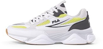 FILA Damen RECADE wmn Sneaker, White-Wild Lime, 39 EU