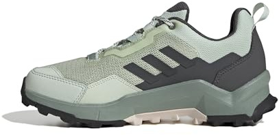 adidas Damen Terrex AX4 Hiking Shoes, Linen Green/Grey Four/Grey Six, 43 1/3 EU