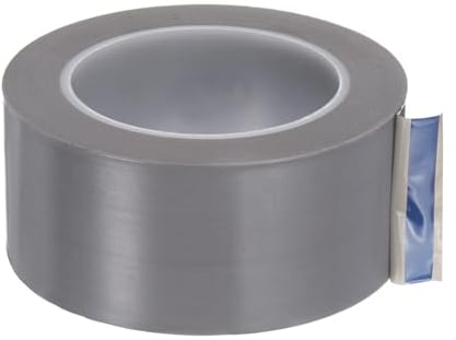 sourcing map Fabric PTFE Tape Roll, 2 x 108ft High Temperature PTFE Adhesive Tape 0.18mm Thickness for Vacuum Sealer Machine Hand Sealers, Grey