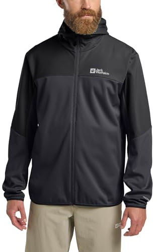 Jack Wolfskin Herren Feldberg Hoody M Softshelljacke, Phantom, XL EU