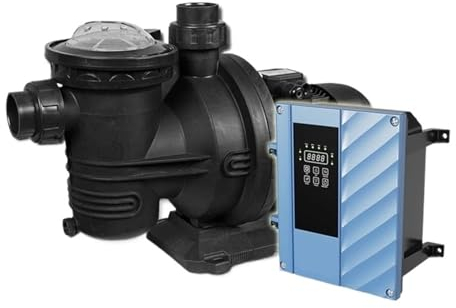 HEXEH Solar-AC/DC-Hybrid-Poolpumpe, Schwimmbad, Spa, 900 W, 20 m3/h Motor, Sieb, DLP20-19-72-900-A/D-Reiniger