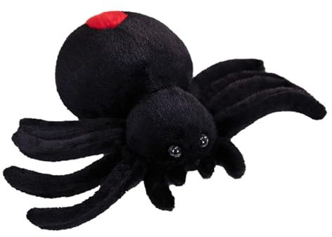 champracer Spinne Plüschtier Kuscheltiere Simulation Spinne Halloween Kuscheltier Plüschkissen Spielzeug Geschenk Für Kinder Geburtstage Und Besondere Halloween Anlässe (40 cm)