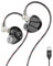 Fanmusic TRN V10 PRO - Auricolari in-ear con doppio driver dinamico e monitor in-ear ibridi a doppia armatura bilanciata (nero, tipo C)