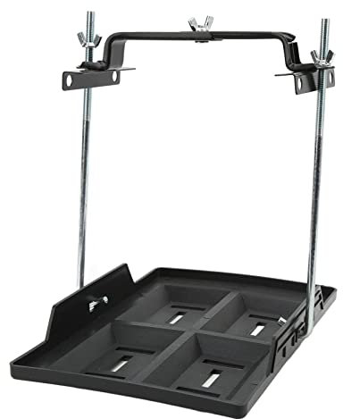 Support de Batterie Robuste pour Voiture et Bateau, Plateau de Maintien avec Support réglable Universel pour Batteries des séries 27, 30 et 31, fabriqué en ABS (28 Plateaux + 27 Supports)