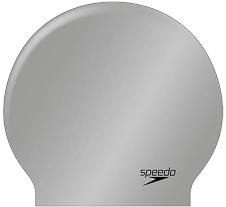 Speedo Biofuse Protective Badekappe für Unisex Erwachsene, Silber, XL