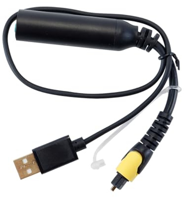 Hoite Cavo di conversione audio da fibra ottica digitale a femmina da 3,5 mm con alimentazione USB per decoder TV, apparecchiature audio, cuffie, altoparlanti