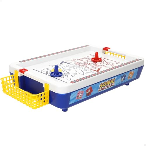 COLORBABY Mini Air Hockey Mesa electrónico, Underwater, Superficie Aire, Marcador, Diseño Premium, Licencia Oficial, Juegos electrónicos, Juguete colección, Niños, Adultos