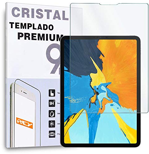 Rey - Protector de Pantalla para iPad Pro 2018 11 - iPad Pro 2020 11 - iPad Pro 2021 11 - iPad Air 4 2020 10,9 iPad Air 5 2022 10,9 - iPad Pro 2022 11, Cristal Vidrio Templado Premium Táblet
