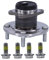 BESTPRICE 1x Radnabe hinten Radlager Radlagersatz mit ABS-Sensor, Kompatibel mit MITSUBISHI COLT VI (Z3_A, Z2_A),SMART FORFOUR (454)