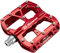 Reverse E-Escape Flat Fahrrad Pedal Light rot