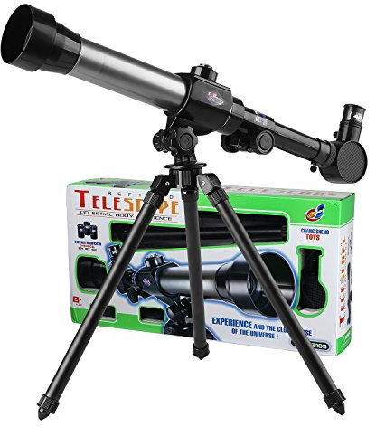 PHOEWON Teleskop für Kinder Kinderspielzeug 20X-30X-40X Astronomisches Kinder Fernrohr Teleskop für Astronomie Anfänger Kinderteleskop Set mit Stativ Wissenschaft Spielzeug
