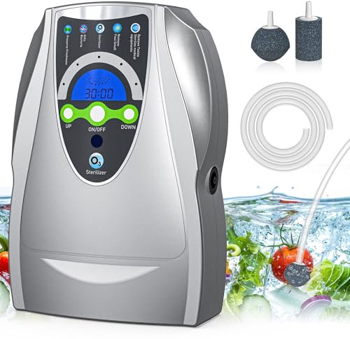 VTAR Ozone Machine, 500mg/h Multipurpose Ozone Machine Purify Air,Water,Fruits,Vegetables,Toothbrushes,Aquarium.Fruit Cleaner Device in Water