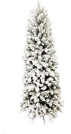 Generico Albero di Natale 213 CM Abete INNEVATO con 1002 Tip Diametro 80 CM