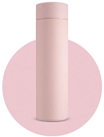 SAGIUSDM Vacuum Flask With Filter Thermos Bottle Stainless Steel 304 Thermal Cup Coffee Mug Water Bottle Office Business Home Thermo,Pink,350ml