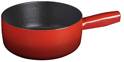 INVICTA Fondue-Set, Traditionell, Rot, Gußeisen, 3 kg, 1010 cl, für 3-4 Personen, Induktionsherd geeignet