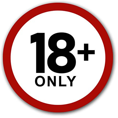 Lot de 5 autocollants interdits d'accès uniquement à partir de 18 mineurs de 9,5 cm de diamètre - Pour adolescents de moins de 18 panneaux d'interdiction avec protection UV