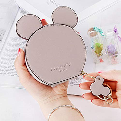 LIANYG Femmes Filles Dessin animé Mini pièce Sac Mickey Changement Sac à Main Portefeuille Mickey Pendentif Porte-clés Enfants Cadeau Petit Sac de Rangement