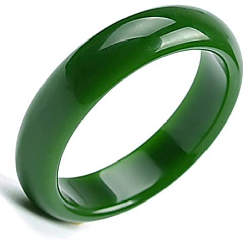 XYEJL Natürlicher Breiter Grünes Jadearmband Echte Natürliche Runde Smaragdgrüne Jade Armbänder Armreifen Für Frauen Geschenk,94~100mm
