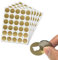 150 Stück, 25mm Rubbel Etiketten Rubbellose Aufkleber, Scratch Sticker - Gold