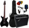 CHITARRE ELETTRICHE HEAVY METAL - CHITARRA ELETTRICA NERO - SET CON AMPLIFICATORE DA 40WATT - BORSA - PLETTRO - ACCORDATORE - TREMOLO
