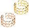 ALEXASCHA Mutter Tochter Geschenk • Ring Set aus 2 Statement Ringen in Gold & Roségold • Muttertagsgeschenk • Schmuckset verstellbar ab Größe 60 (Ø 19 mm)