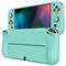 PlayVital Coque pour Switch OLED,Housse Protection pour Nintendo Switch OLED avec Capuchon Joystick Étui Cover Joycon et Boutons ZealProtect-Vert Brumeux
