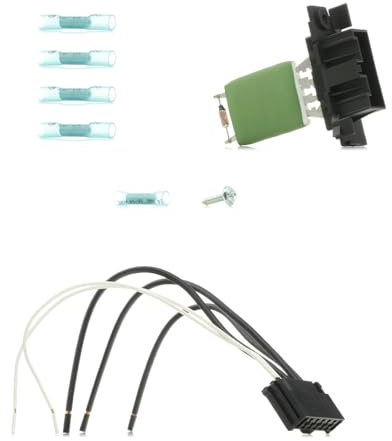 RIDEX 2975R0163 Gebläsewiderstand mit Kabelsatz mit Schraube Kompatibel mit OPEL Corsa D Schrägheck S07 013248240 013480494 77364555