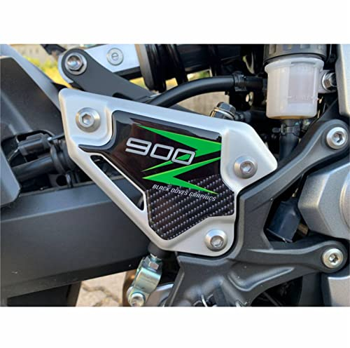 Adhesivos 3D para talonera compatible con/repuesto para Kawasaki moto Z900 Z 900 (talonera)
