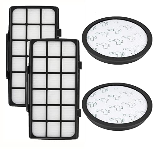 Fictezlove 2 Stück HEPA-Filter Set für Rowenta X-Trem Power Cyclonic RO6984EA RO6941EA RO6963EA RO6921EA RO6971EA RO6993EA (Modell RO69xx) Staubsauger (Vergleich ZR006001)