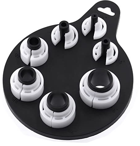 Swpeet Kit de herramientas de desconexión rápida de aire acondicionado y línea de combustible, 7 unidades, color blanco, 7 tamaños estándar SAE de 1/10.2 cm, 5/10.2 cm 5/10.2 cm y 7/20.3 cm