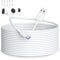 USB C Power Cable 10M, ACOCOBUY Power Extension Cable Type C Charging Cord for Mi Smart Camera C301 C400 C500 Pro Dual C700 2K Magnetic Mount USB A to C Long Charging Cord for Security Camera White