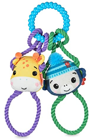 Fisher-Price for Pets 'Tugs With Friends' Interactive Toy for Dogs | Fetch, Tug, Enrichment, and Puppy Teething | Multifunctional
