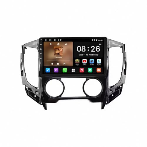 Auto Doppel Din Auto-Navigation für Mitsubishi L200 2015-2019 OTA-Updates, Rückfahrkamera, Mirror Link, Bluetooth 5.0, Sprachsteuerung, GPS-Navigation, 4 Kern 2G+32G