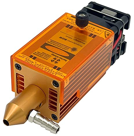 Diodenlaser-Modul CNC-Laserkopf austauschbare Linse für Laserschneidmaschine DIY-Lasergraviermaschine Werkzeuge (12V 80W Lasermodul)