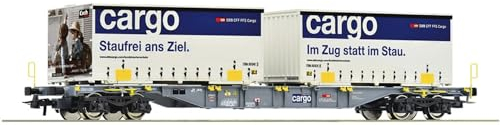 Roco Containertragwagen Sgnss SBB Cargo | DC | Spur H0#6600028