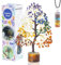 Seven Chakra Tree of Life - Gemstones Tree - Feng Shui Tree - 7 Chaka Tree - Artificial Decorative Tree - Spritiual Gifts for Women - Healing Crystal - Unique Gifts - Money Tree - Home Crystal Decor