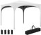 Outsunny Faltzelt 3x3m Höhenverstellbare Gartenlaube mit Anti-UV wasserdichter Tragetasche und Sandsäcken Outdoor Gartenlaube weiß