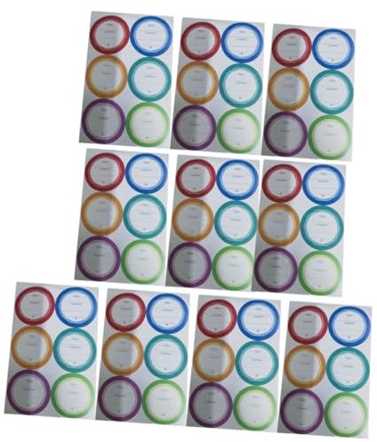 SHINEOFI 60pcs Waterproof Removable Date Labels Multi-Function Food Storage Stickers Handwriting Blank Bottle Labels for Kitchen and Office