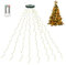Lichterkette Weihnachtsbaum 280 LED mit Ring: Weihnachtsbaum Beleuchtung mit 8 Leuchtmodi und Timing Funktion, USB-Port IP44 Wasserdicht Lichterkette Tannenbaum für Inner außen Garten Ferien Deko