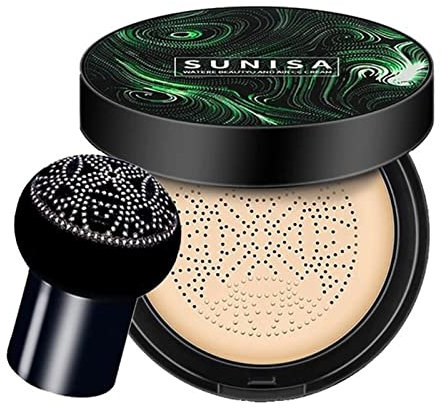 Make Up Schwamm 1 Kit 20g Pilzkopf Luftkissen Cc Creme zum feuchtigkeitsspendenden Grundfoundation natürlicher Aufhellung Make-up Bb. Sahne Elfenbeinweiß Make-Up Schwamm