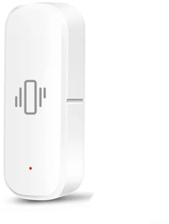 Sensores de puerta y ventana WiFi, para Tuya App Sensor de vibración inteligente Detector de rotura de ventana de puerta, monitoreo remoto en tiempo real Sistema de alarma de seguridad para el hogar