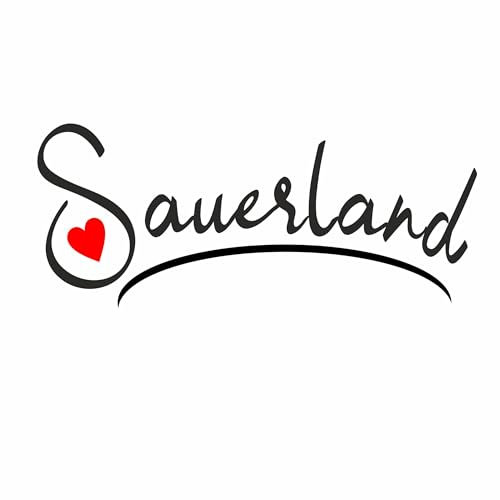 Sauerland Aufkleber 12 x 5,5 cm Schriftzug Aufkleber PKW Auto Wohmobil - viele Farben - DIE WERBESCHEUNE