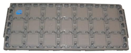 SIMPLETEK - Blister Raccoglitore Tray Retail Grigio Antistatico Impilabile Per 25 CPU Processori LGA 1156 1155 1150 1151 1200 | 21 Slot da 37,5 mm X 37,5 mm (Ricondizionato)